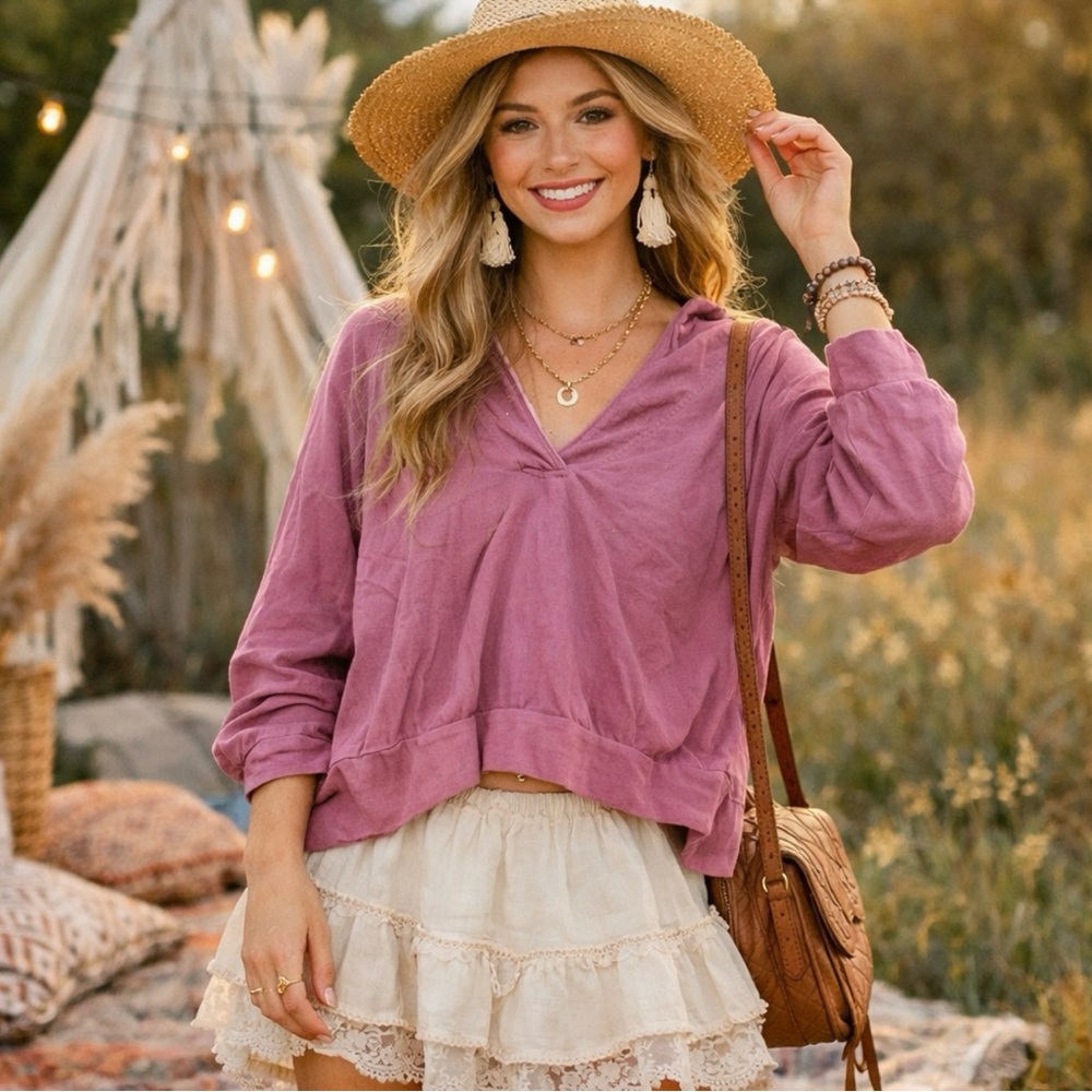 FP Movement by Free People Mauve Hoodie